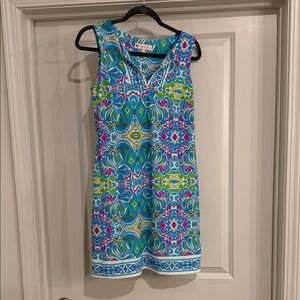 Jude Connally Colorful Patterned Mini Dress
